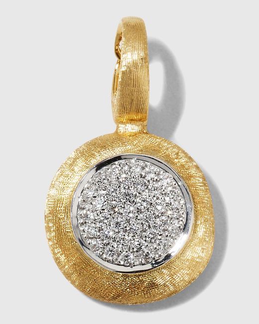 Marco Bicego Metallic 18k Jaipur Small Pendant With Pave Diamonds