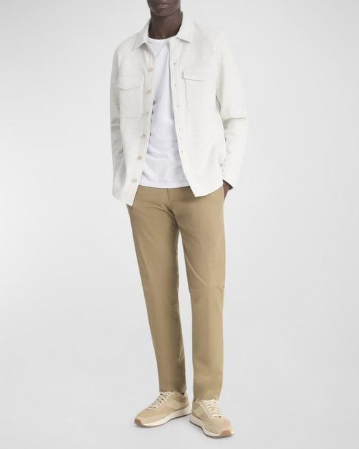 Vince Blue Apos;S Solid 4-Pocket Shirt Jacket for men