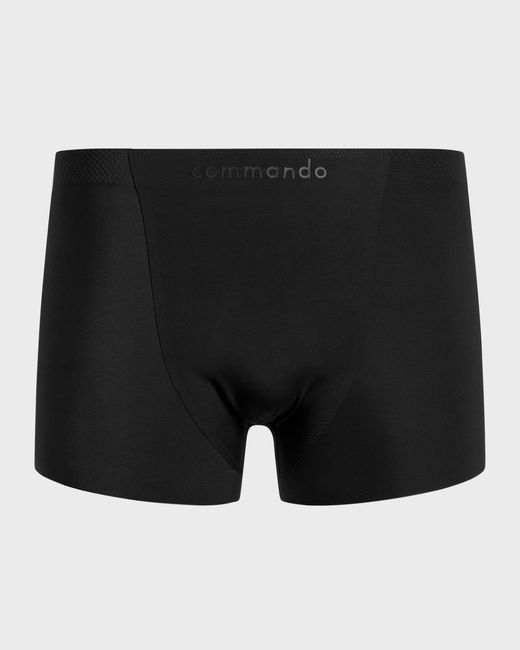 Commando Blue Apos;S Bonded Microtech Boxer Briefs for men