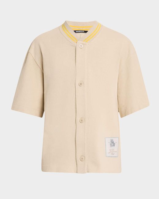 Jacquemus Natural Apos;S Button-Down Baseball Shirt for men