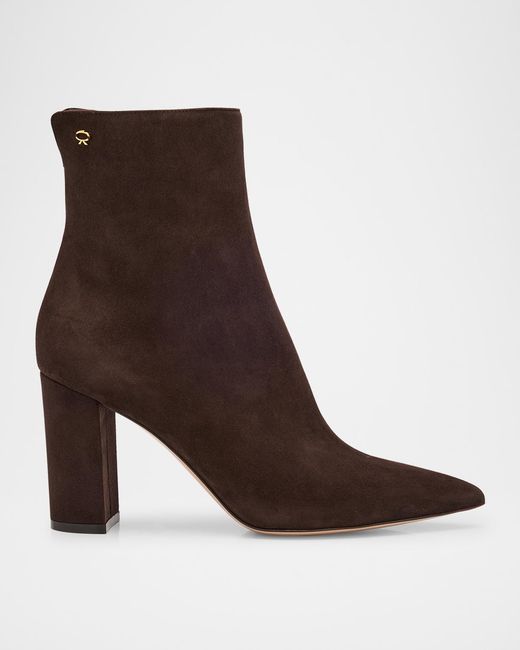 Gianvito Rossi Brown Lyell Booties