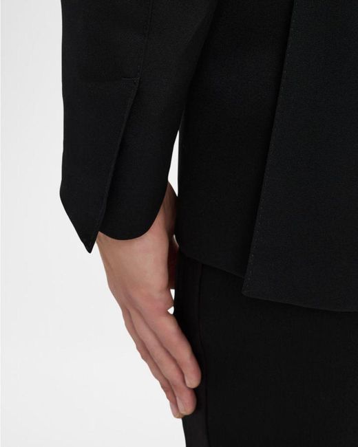 Tom Ford Black Apos;S Wool Grain De Poudre Evening Jacket for men