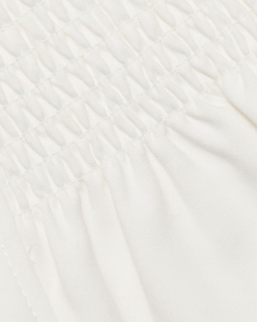 Ramy Brook White Eva Strapless Top