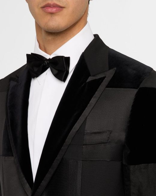 Brioni Black Apos;S Virgilio Patchwork Dinner Jacket for men
