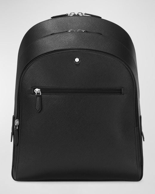 Montblanc Black Sartorial Leather Backpack for men