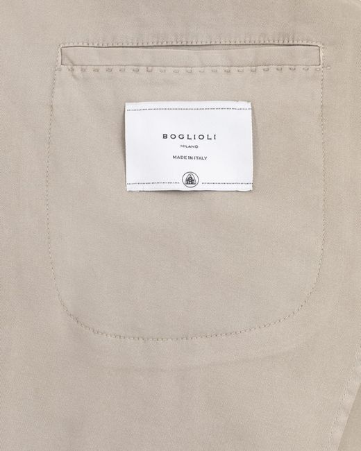Boglioli Natural Apos;S Garment-Dyed Solid Suit for men