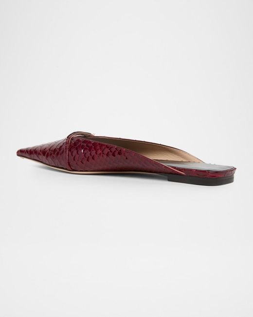 Tom Ford Multicolor Croc-Effect Leather Flat Mules