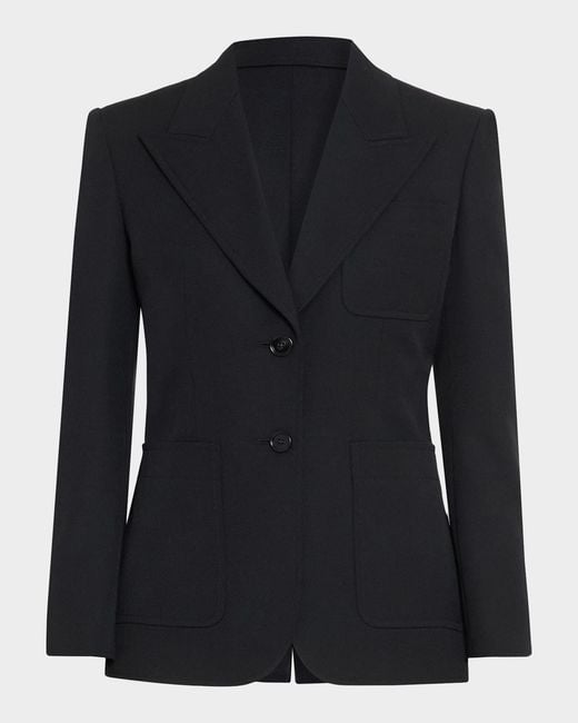 Chloé Black Wool Single-Breasted Blazer
