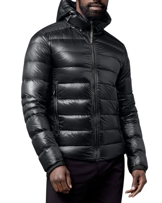 Canada Goose Black Crofton Quilted Hooded Jacket for men