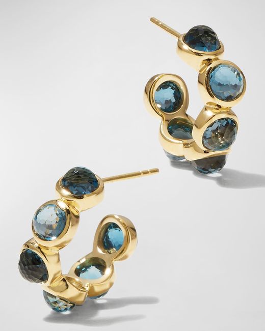 Ippolita Metallic All-stone Tiny Hoop Earrings In 18k Gold
