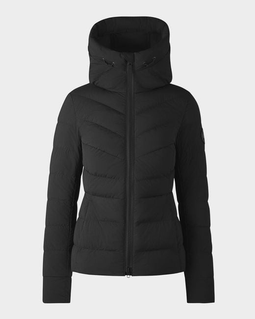Canada Goose Black Clair Hooded Down Puffer Jacket