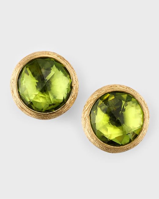 Marco Bicego Green Jaipur Color Stud Earrings With Peridot