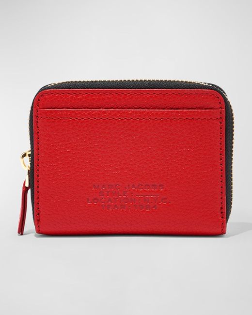 Marc Jacobs The Leather Zip Around Wallet in Red Lyst