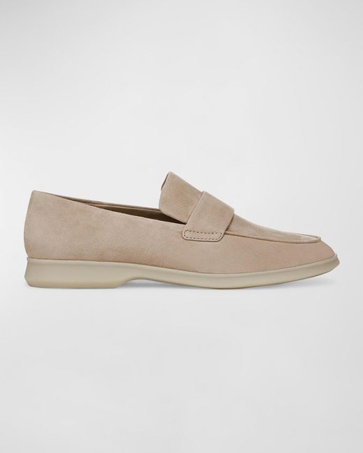 Vince White Suede Casual Sporty Loafers