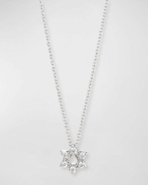 Roberto Coin White Diamond Star Of David Necklace
