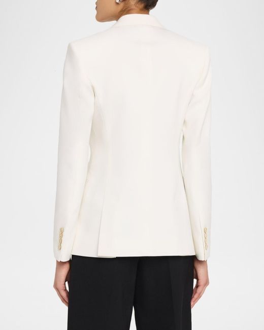 Givenchy Natural Single-Breasted Slim Blazer Jacket