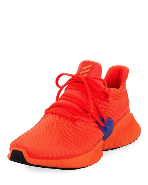 Adidas Orange Alphabounce Instinct Trainer Sneaker for men