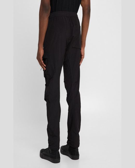 C P Company Blue Flatt Nylon Regular Cargo Pants for men