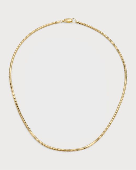 MARCO DAL MASO Natural 18k Yellow Gold Chain Necklace for men