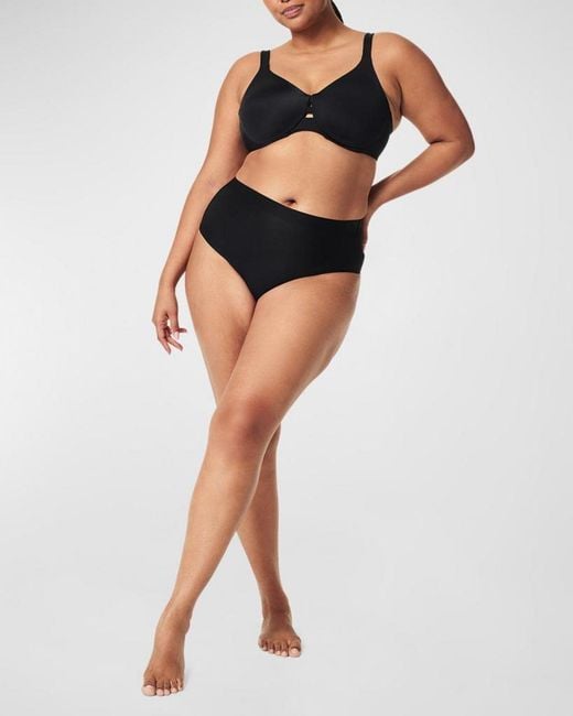Spanx Black Sheer Power Control Bikini Briefs
