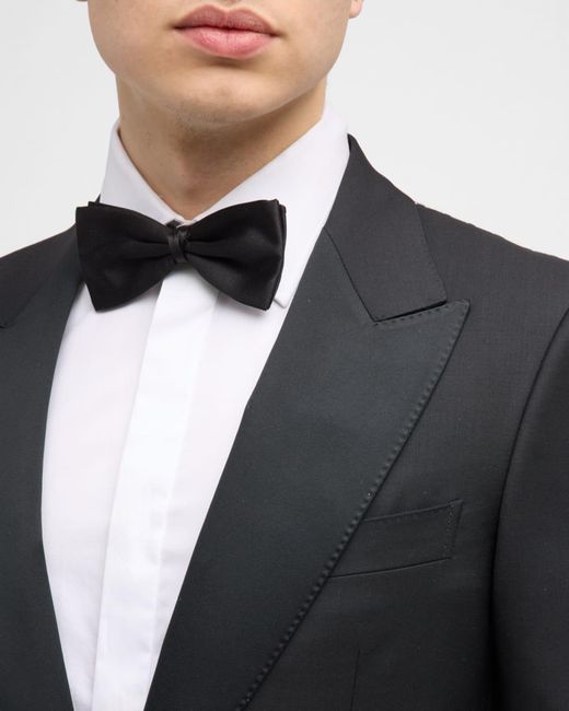 Zegna Black Apos;S Wool-Mohair Solid Tuxedo for men
