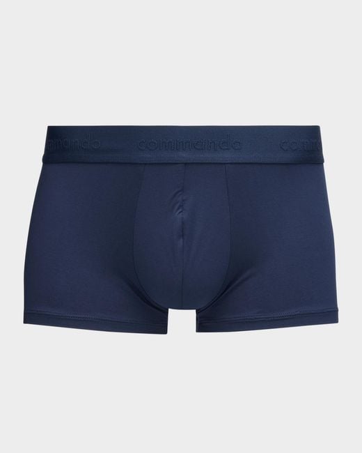 Commando Blue Apos;S Micro-Modal Modern Fit Boxer Briefs for men