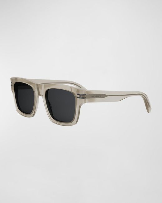 BVLGARI Brown B.zero1 Geometric Sunglasses for men