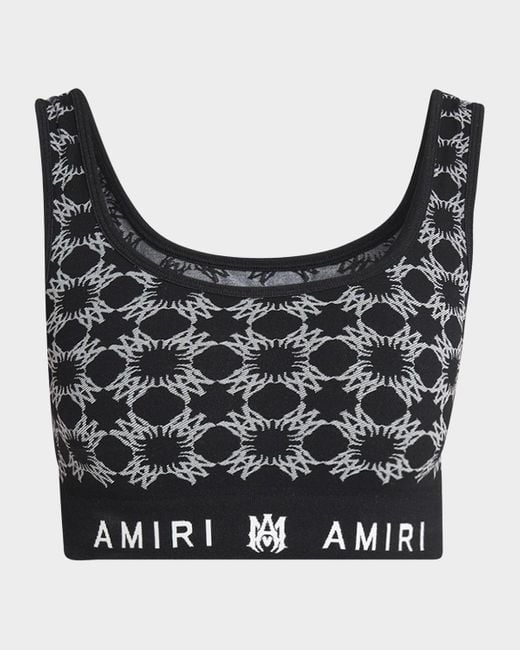 Amiri Black Ma Quad Seamless Bra