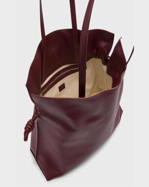 Loewe Purple Flamenco Xl Leather Shoulder Bag