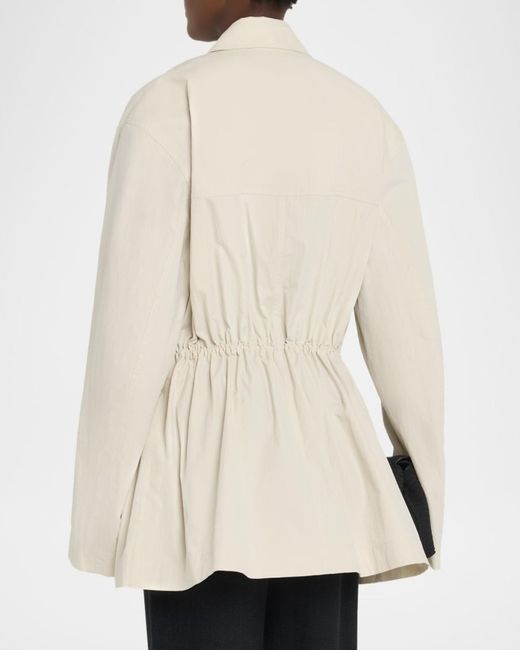 Totême Natural Collared Drawstring Jacket