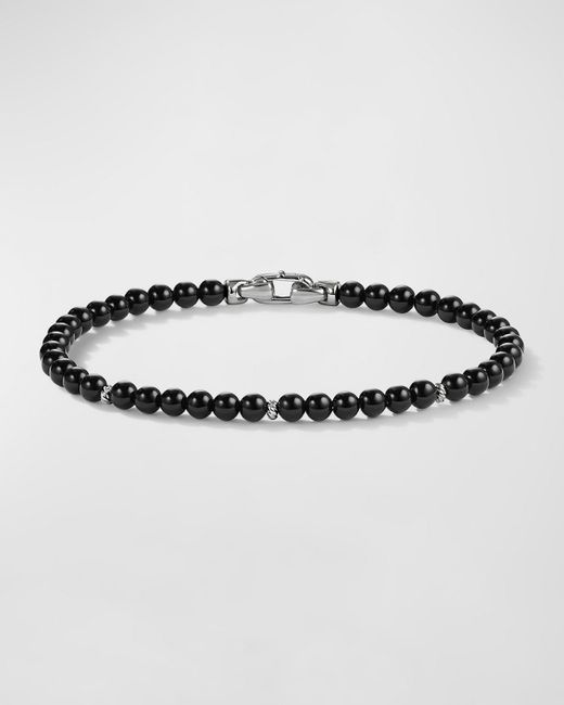 David Yurman Metallic 4mm Bijoux Spiritual Beads Bracelet With Silver