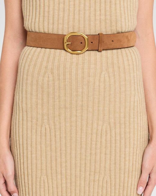 Rag & Bone Natural Audrey Suede Belt