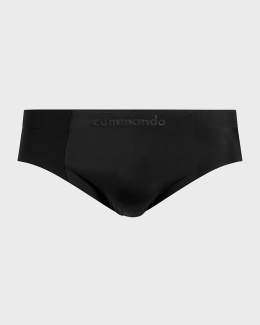 Commando Black Apos;S Bonded Microtech Briefs for men