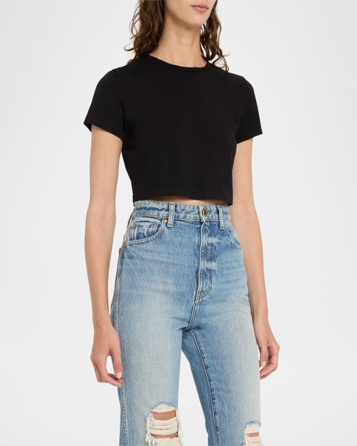 Re/done Black Micro Tee