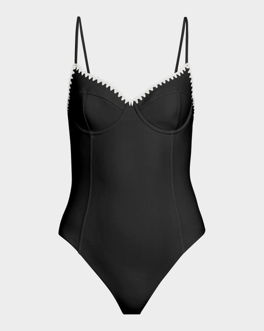 Ramy Brook Black Addisyn One-piece Swimsuit