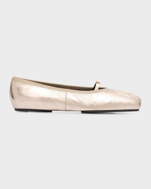 Givenchy Natural Metallic 4G Ballerina Flats