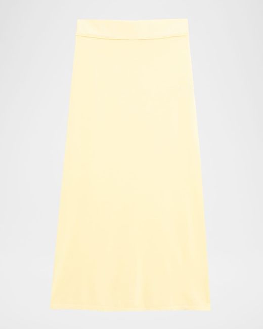 Totême  Natural Sheer Knit Maxi Skirt