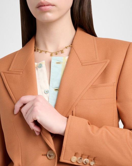 Chloé Multicolor Single-Breasted Patch Pocket Jacket