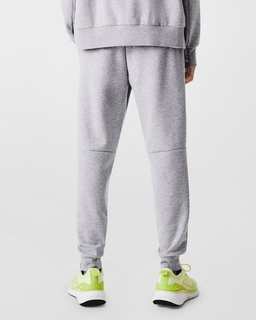 Lacoste White Apos;S Solid Active Double Face Slim Fit Joggers for men