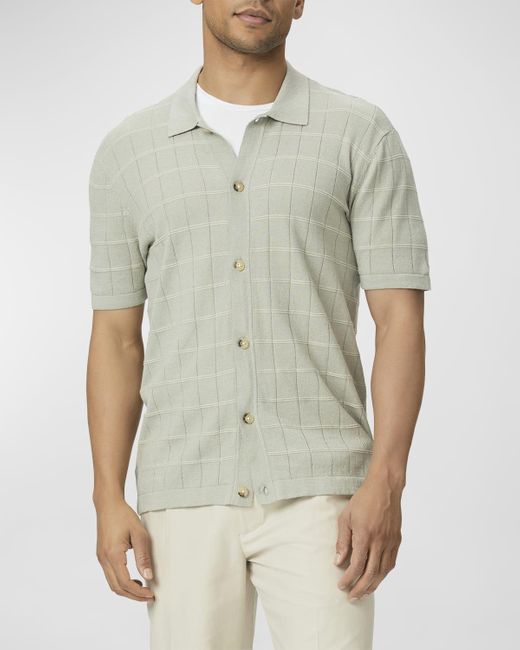 PAIGE Green Mendez Sweater Shirt for men