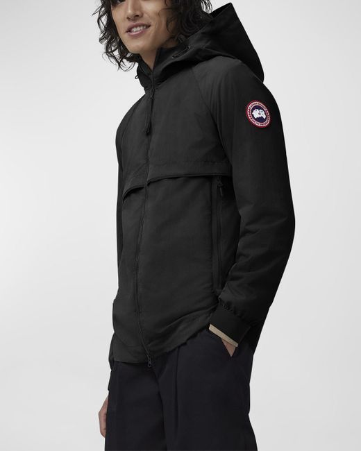 Canada Goose Hooded Fullzip Anorak in Black for Men Lyst