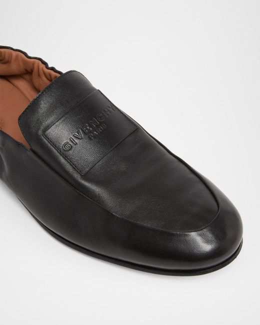 Givenchy Black Apos;S Leather Elasticized Loafers for men