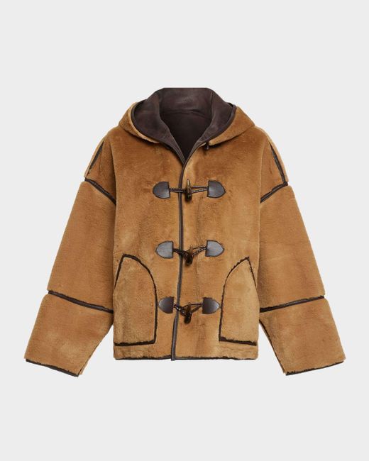 Ramy Brook Brown Lucy Hooded Faux Fur Jacket