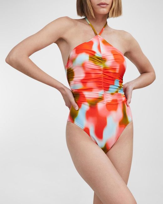 Solid & Striped Red The Mina One-Piece Swimsuit