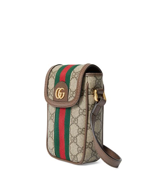 Gucci Canvas Ophidia GG Supreme Phone Case Crossbody Bag in Beige (Natural) - Save 5% - Lyst