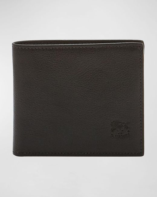 Il Bisonte Black Vintage Leather Wallet for men