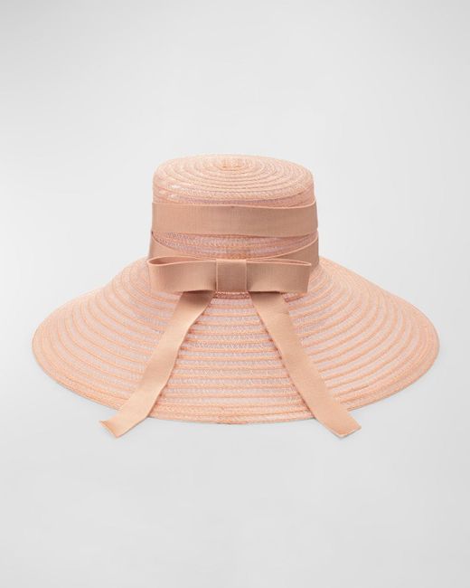 Eugenia Kim Pink Mirabel Large-Brim Bucket Hat
