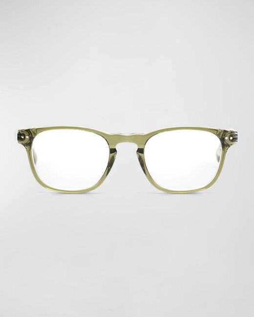 Eyebobs Metallic Old Sport Rectangular Acetate Readers