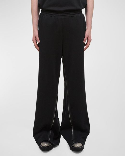 Helmut Lang Black Gusset Cotton Sweatpants for men