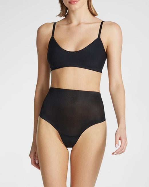 Commando Gray Featherlight Control High-Rise Smoothing Thong